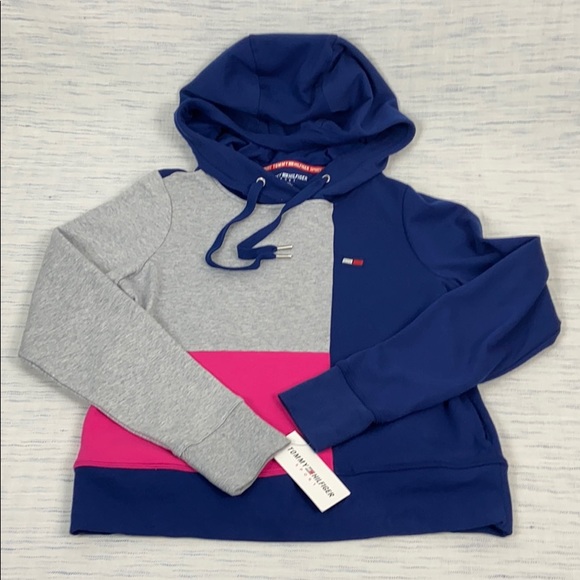 🎉HP🎉Tommy Hilfiger Sport Color Blocked Hoodie XS - Picture 2 of 7